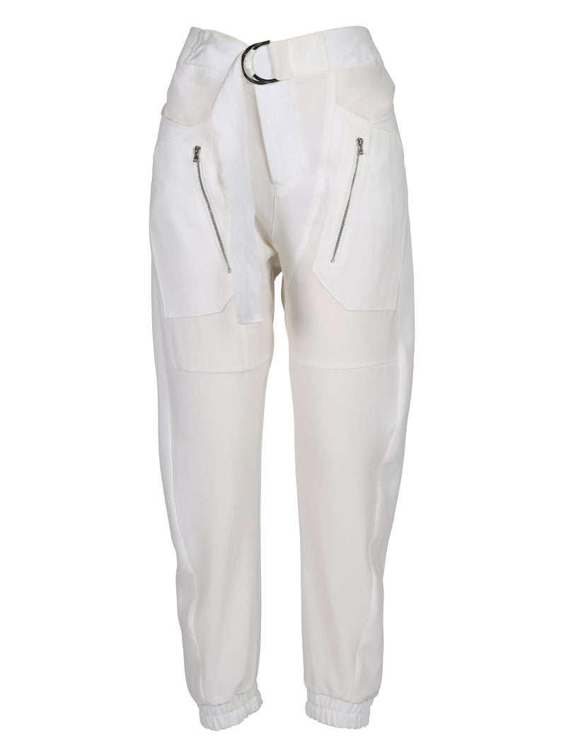 NÜ TAMI trousers with belt Trousers 110 Creme