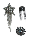 NÜ TANITA brooch 3 pieces Accessories 022 Silver mix 