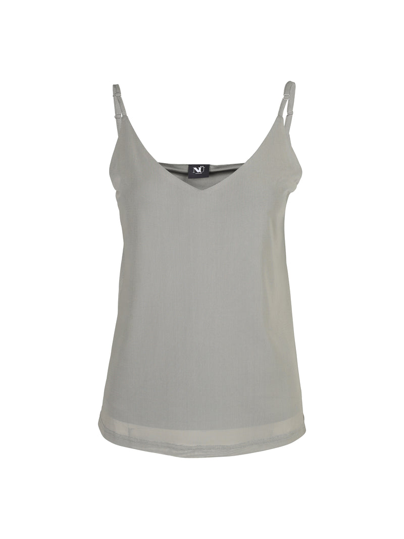 NÜ TANJA top in mesh Tops and T-shirts 393 Army
