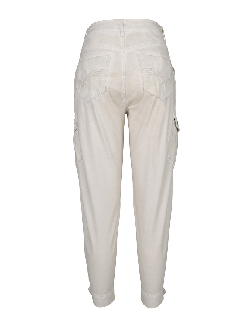 NÜ TAYLA trousers with cargo pockets Trousers 110 Creme