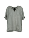 NÜ TESSA linen blouse Tops and T-shirts 393 Army