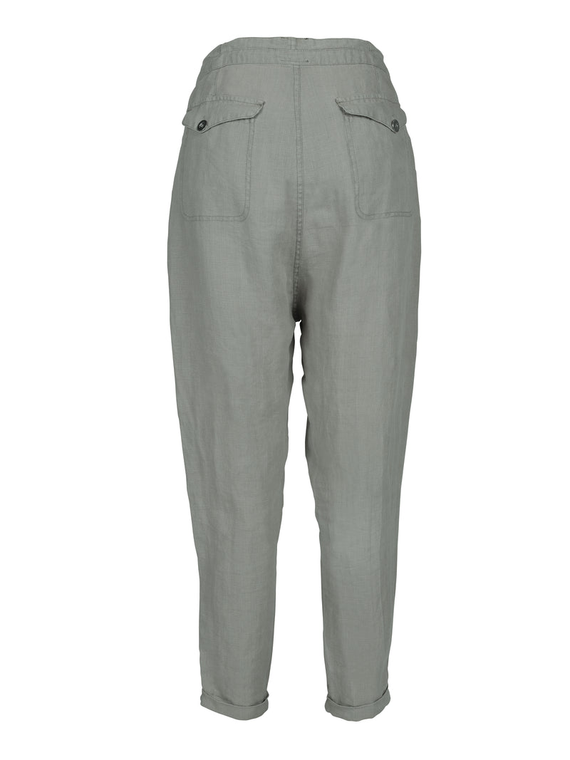 NÜ TESSA linen trousers  Trousers 393 Army