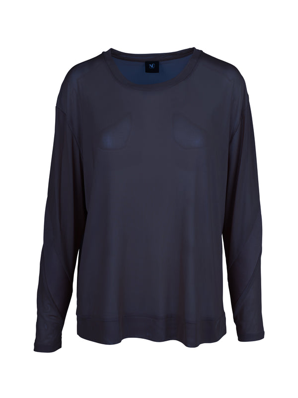 NÜ THEIA blouse in mesh material Tops and T-shirts 482 Classic Navy