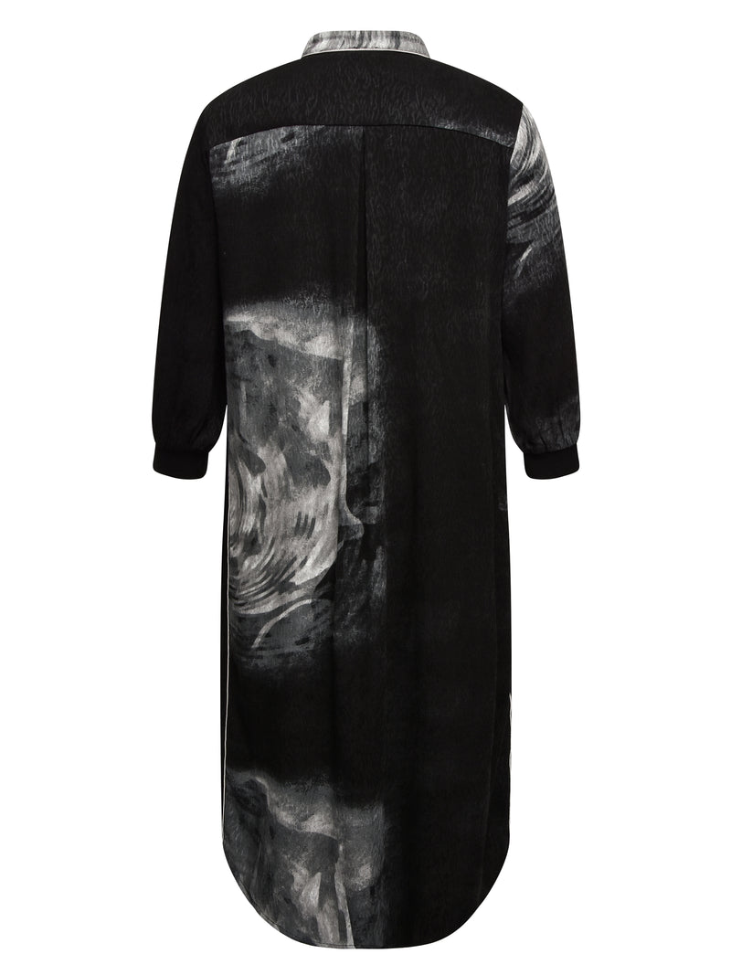 NÜ THILDE dress with 3/4 sleeves Dresses Black mix