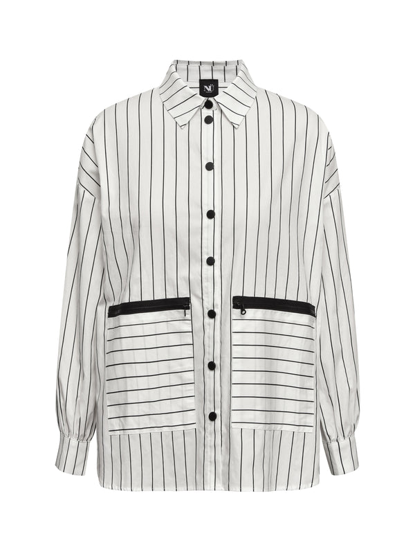 NÜ THIT shirt with stripes Shirts 110 creme mix