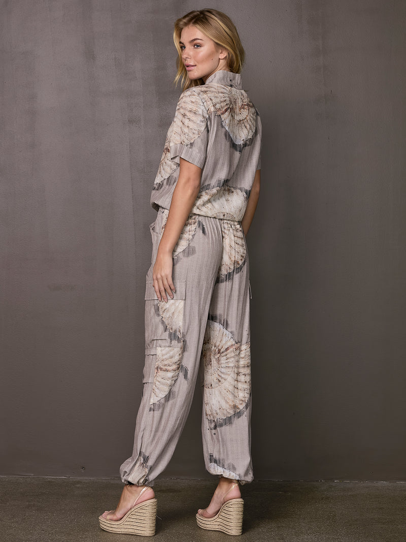NÜ TIA trousers with fossils Trousers 125 Seasand mix