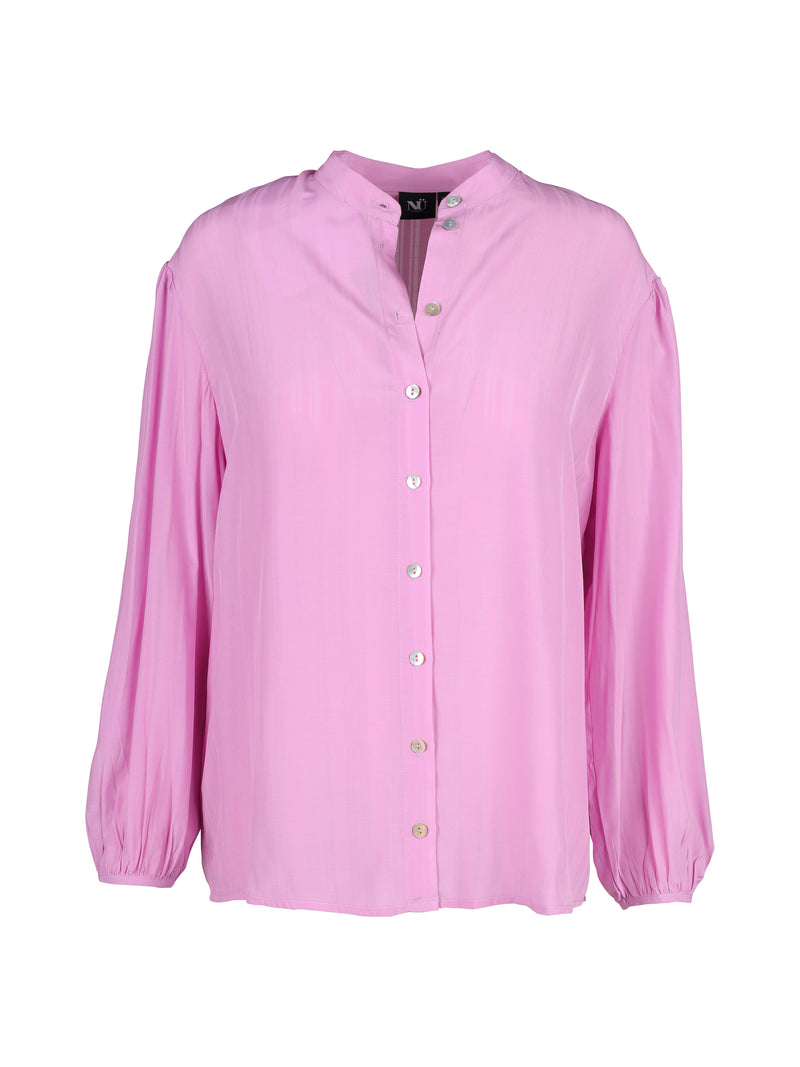 NÜ TIPPIE shirt with striped details Shirts 634 Pink Mist