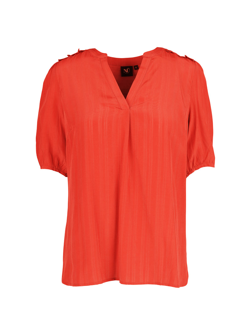 NÜ TIPPIE top with striped details Tops and T-shirts 627 Bright red