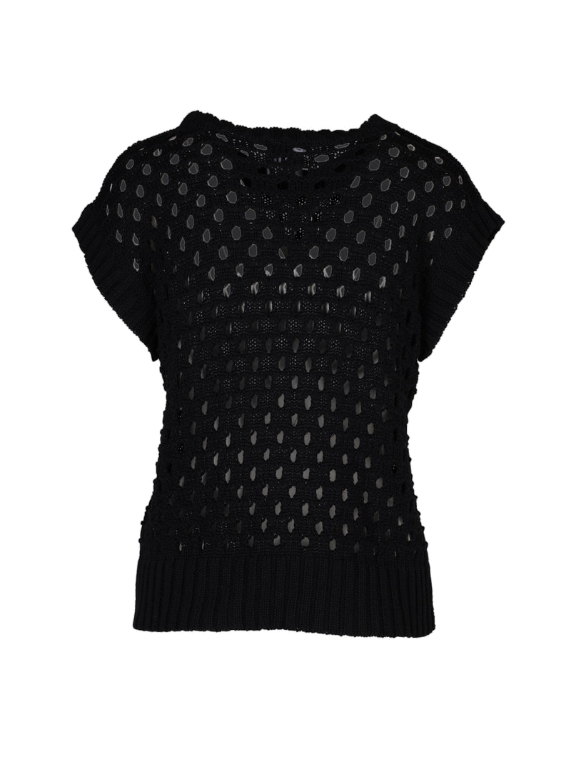 NÜ TITTI knit top Tops and T-shirts Black