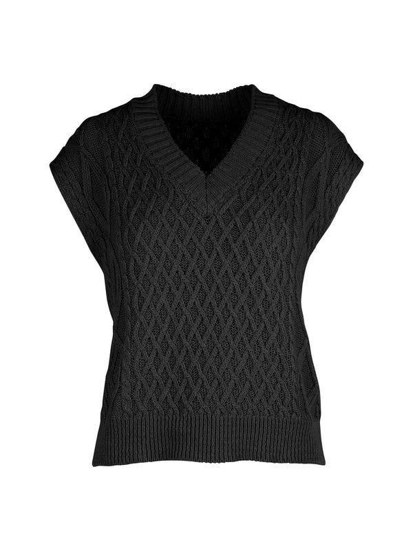NÜ TITT knitted vest Vests Black