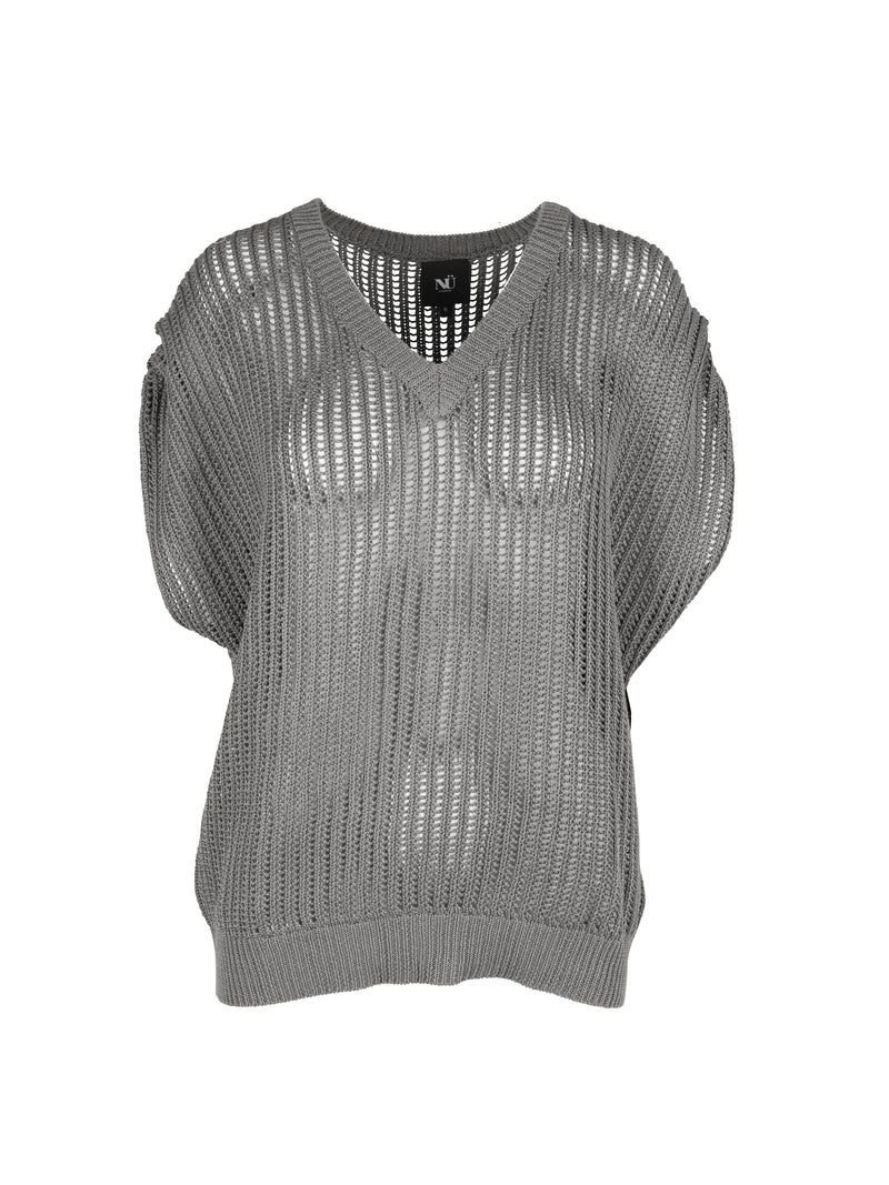 NÜ TOLOU knitted top with v-neck Tops and T-shirts 910 kit