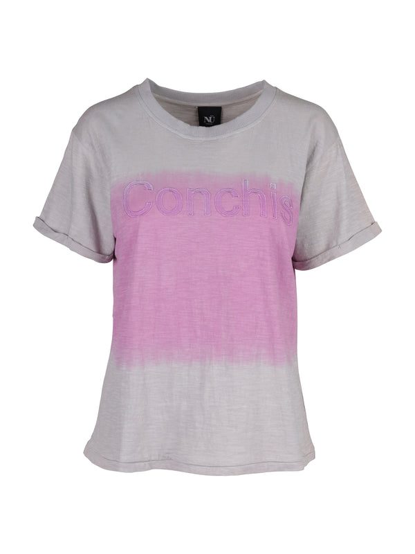 NÜ Tianna t-shirt with dip-dye look Tops and T-shirts 634 Pink Mist mix