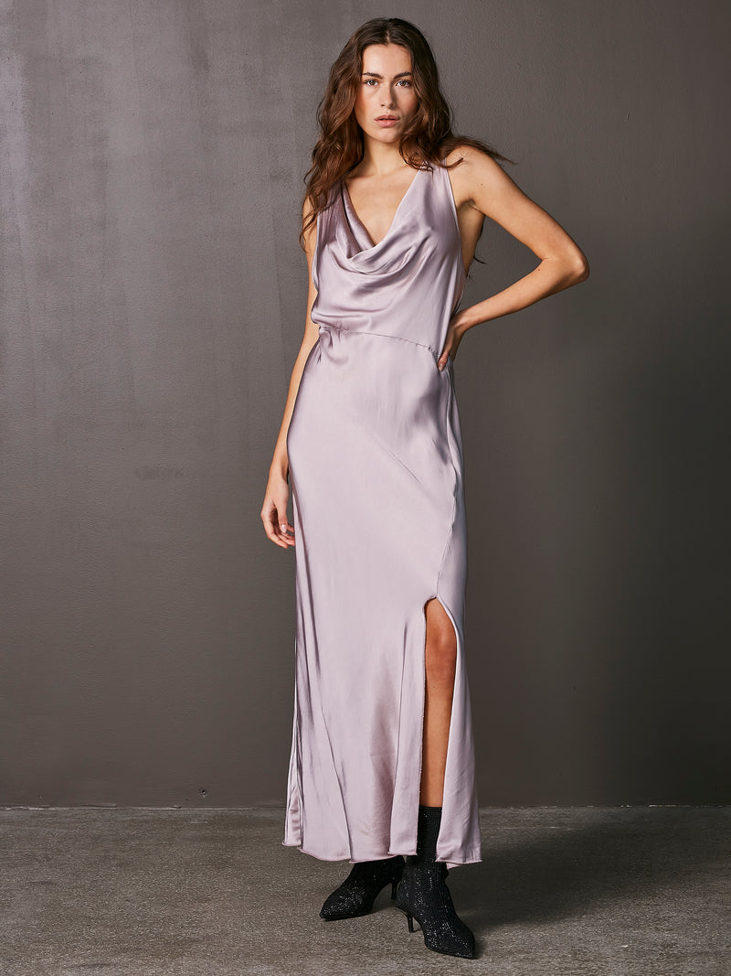 NÜ VANILLA long dress Dresses 762 Dusty purple