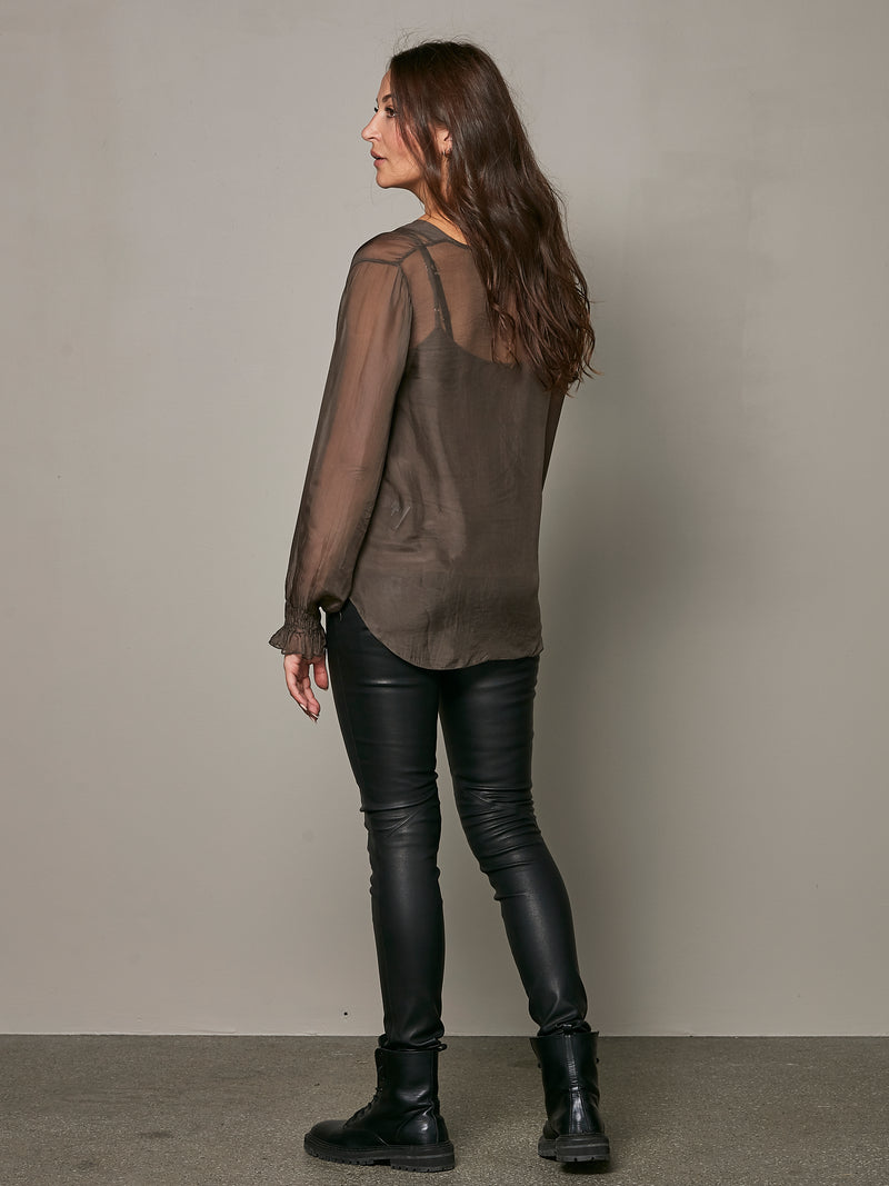 NÜ VANINA blouse Blouses 224 Dark Brown