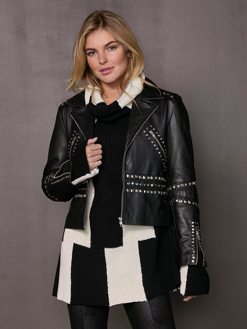 NÜ VERENA biker jacket Jackets Black