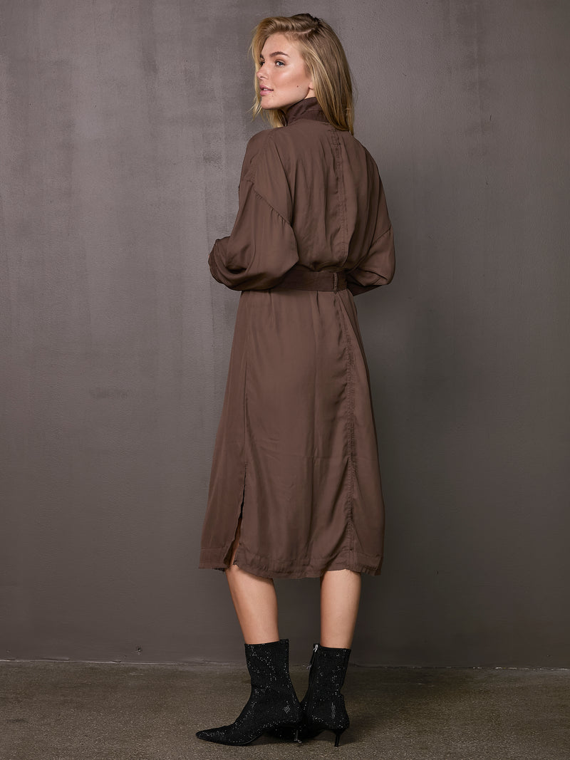 NÜ VIBEKE dress Dresses 224 Dark Brown