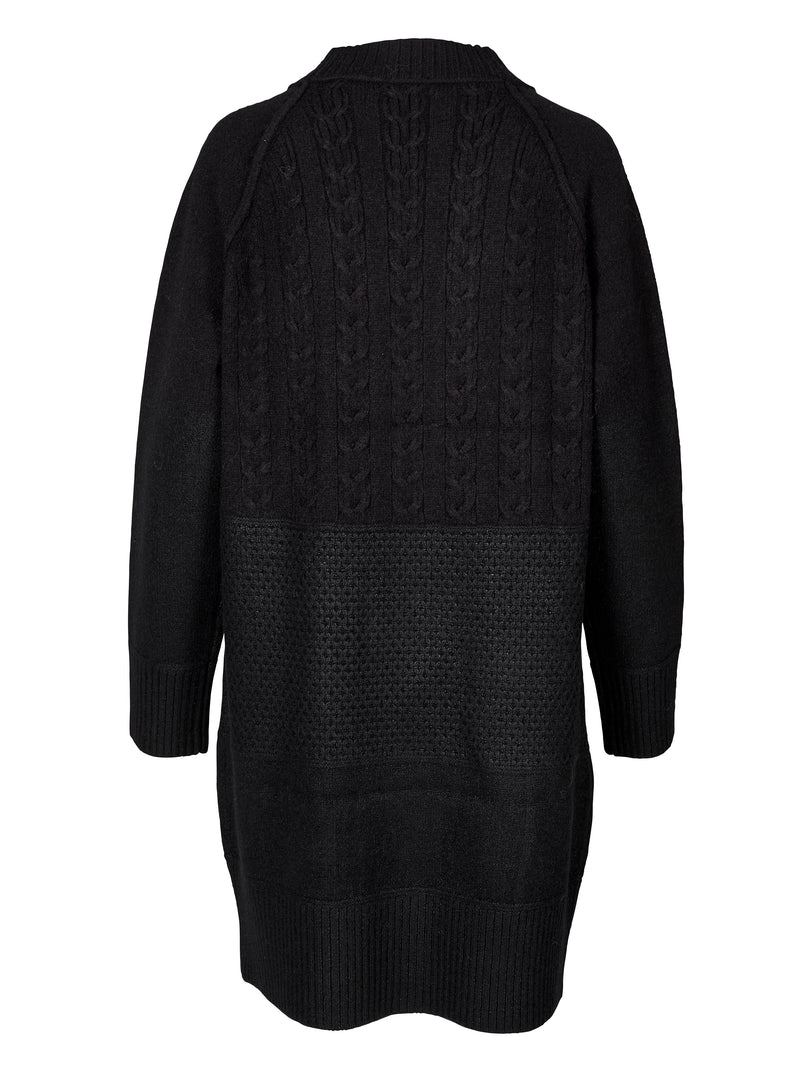 NÜ VIBE knitted cardigan Cardigans Black mix