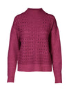 NÜ VILKE knit sweater Knit 692 Dark plum