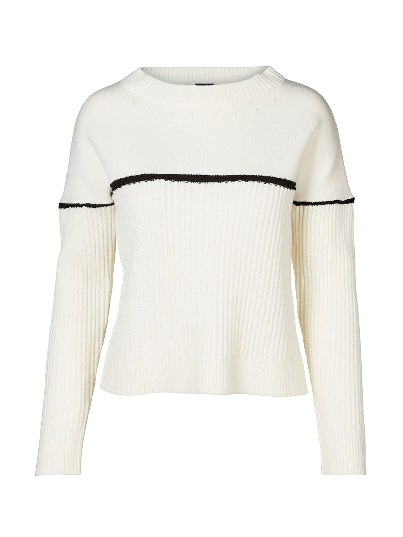 NÜ VINCA knit blouse Knit 110 Creme