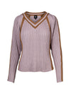 NÜ VEGA knitted blouse Knit 762 Dusty purple mix