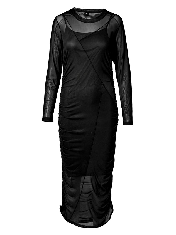 NÜ VINJA mesh dress Dresses Black