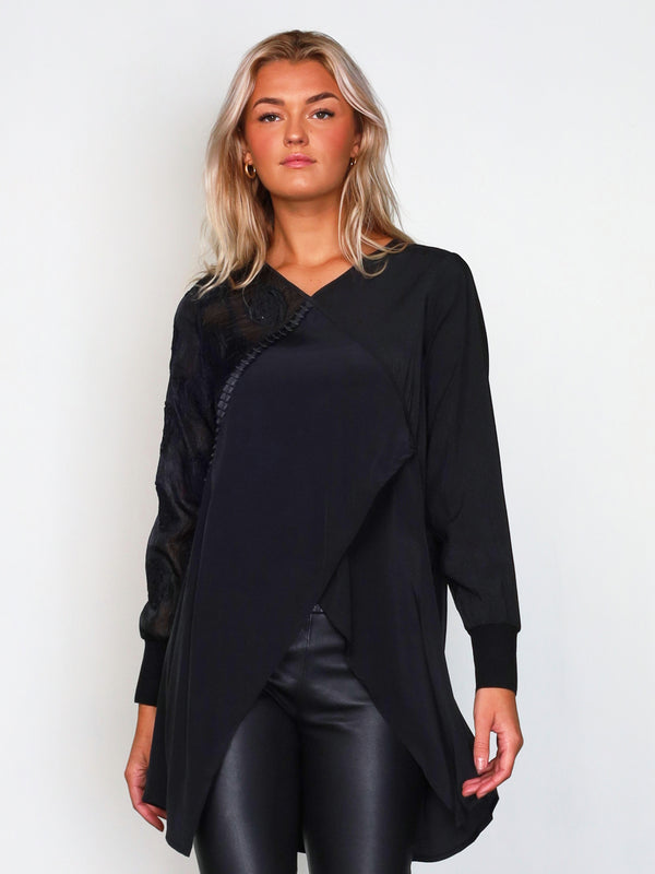 NÜ XENYA long tunic Tunics Black