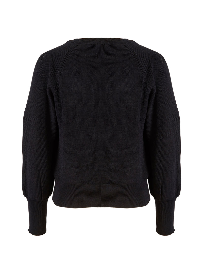 NÜ XIAO knit sweater Blouses Black