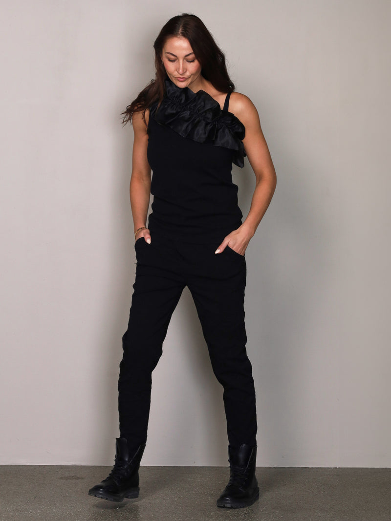 NÜ XYRIENNE top Tops and T-shirts Black mix