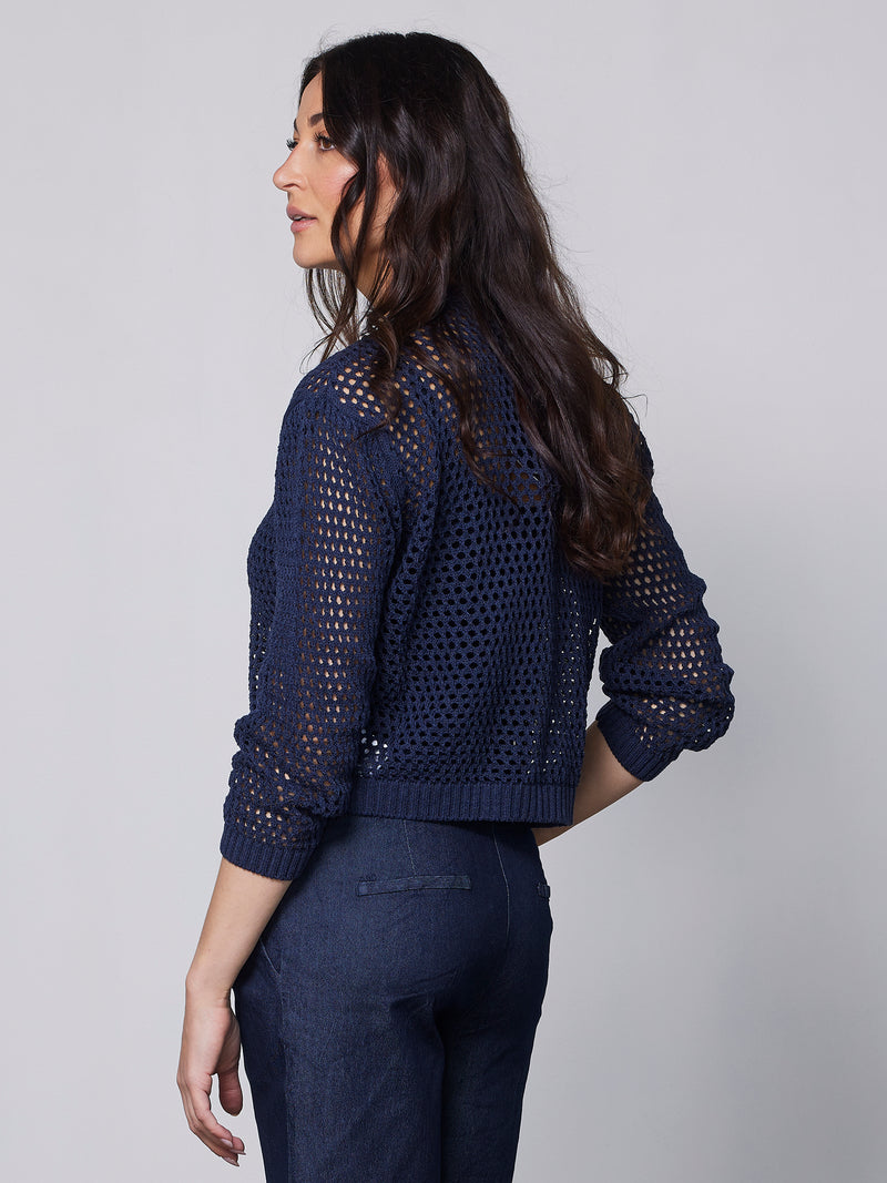 NÜ YADIRA cardigan knit Cardigan S/S 476 Navy