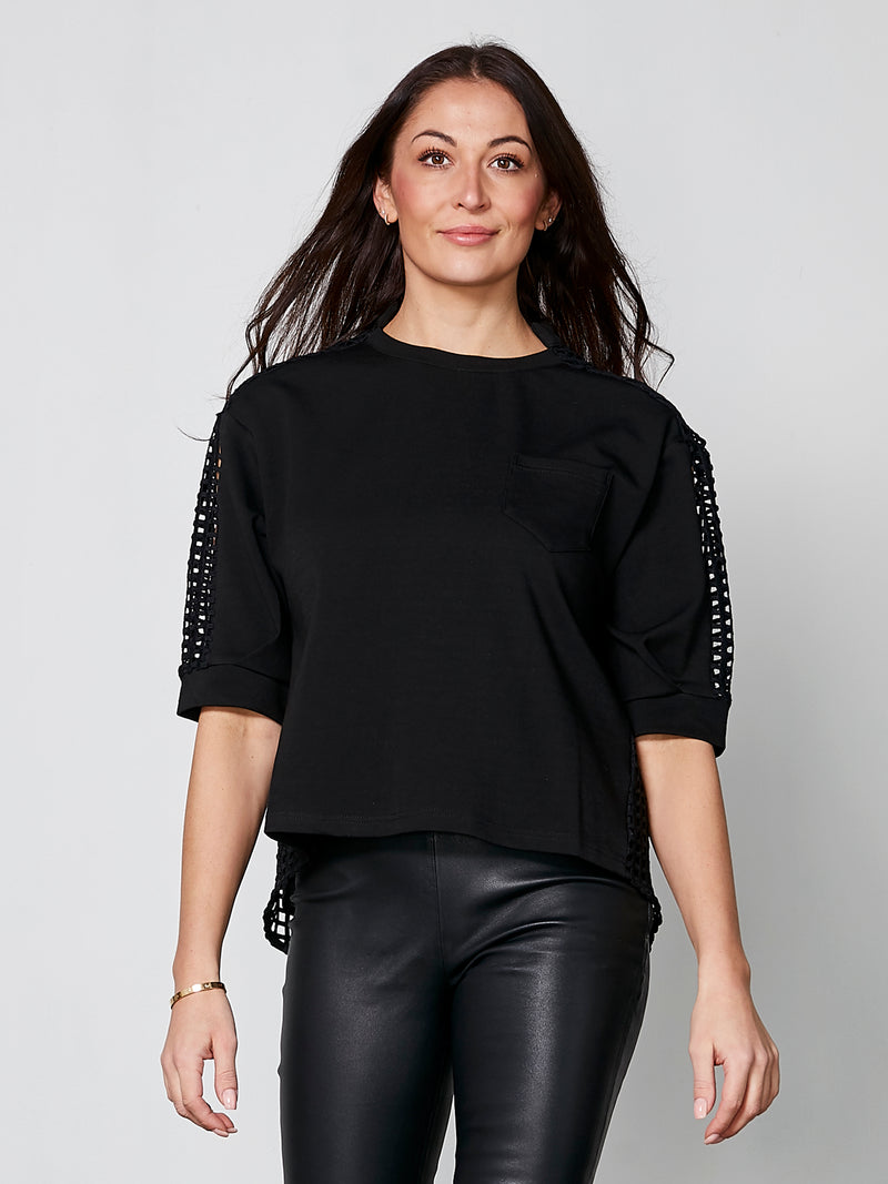 NÜ YARA blouse Tops and T-shirts Black