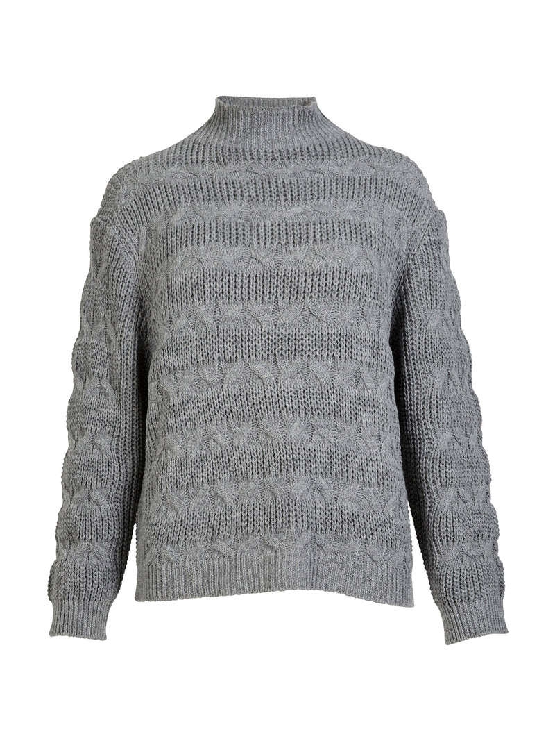 NÜ YASMIN knit sweater Blouses 901 Grey