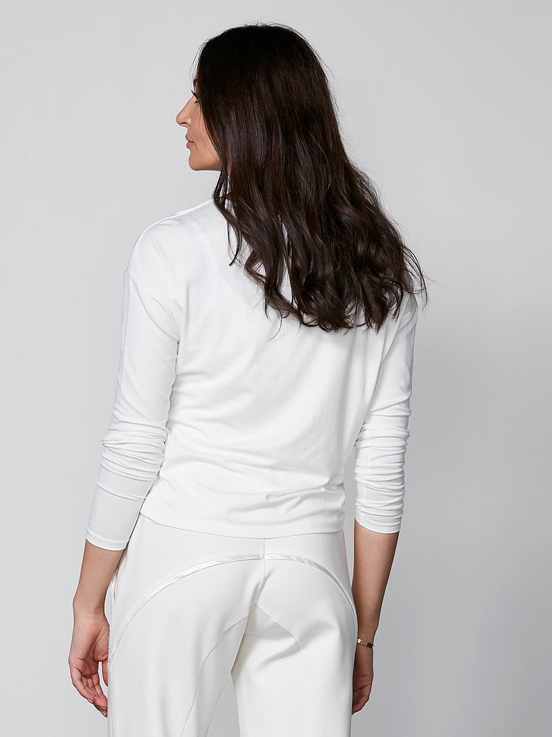 NÜ YASMI long-sleeved t-shirt Tops and T-shirts 110 Creme