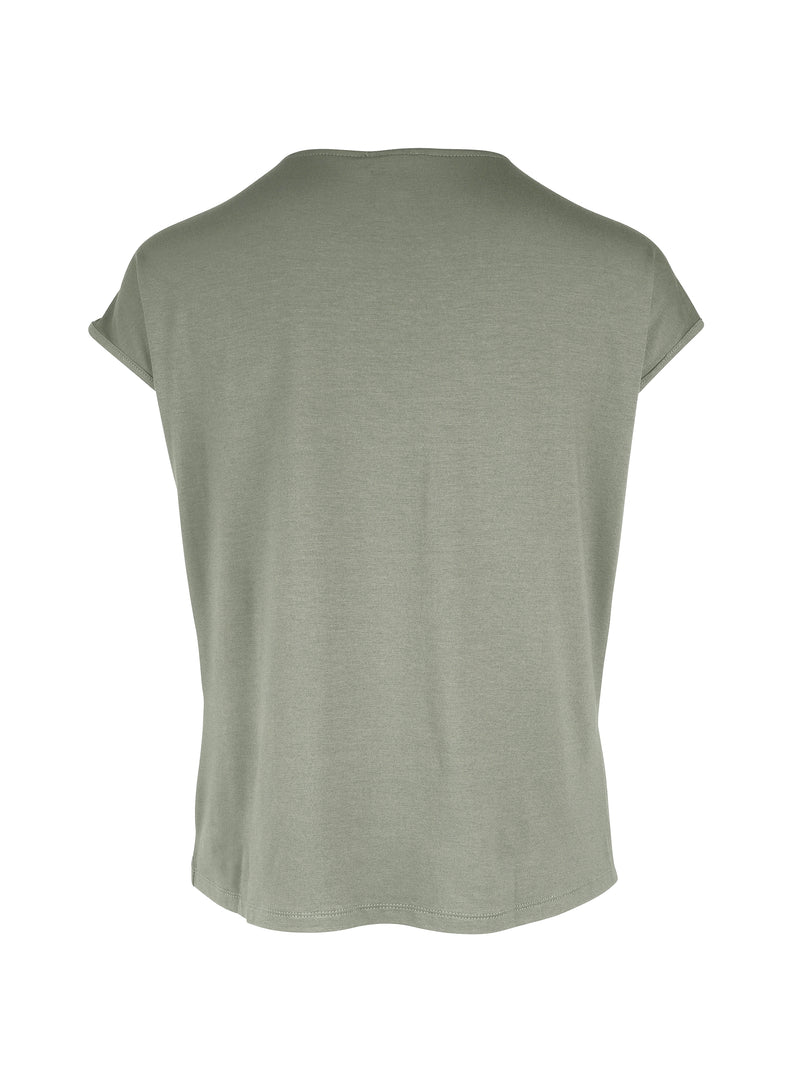 NÜ YASMI v-neck t-shirt Tops and T-shirts 316 Olive