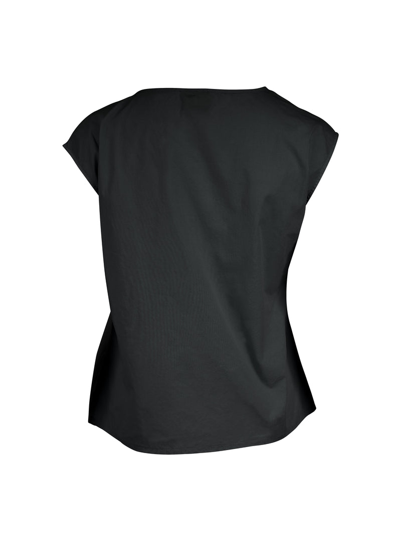 NÜ YELDA draped top Blouses Black