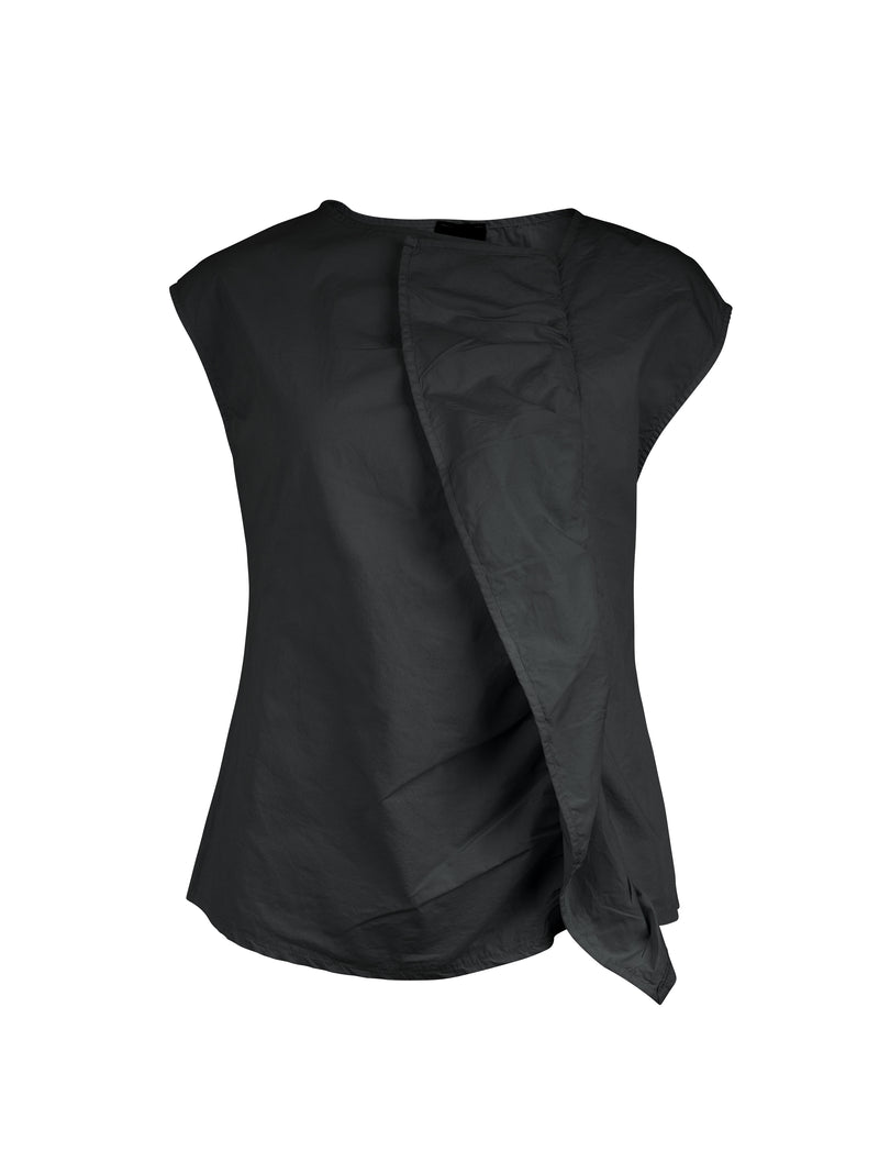 NÜ YELDA draped top Blouses Black