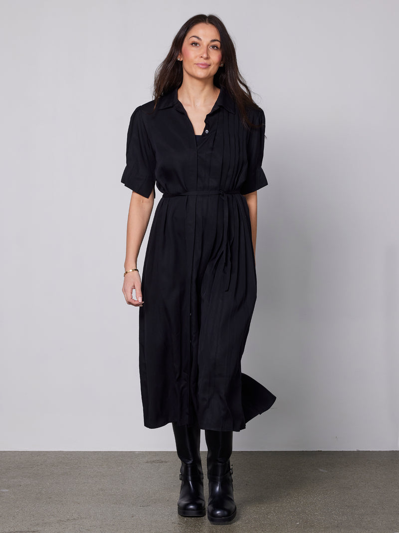 NÜ YMKE pleated dress Dresses Black