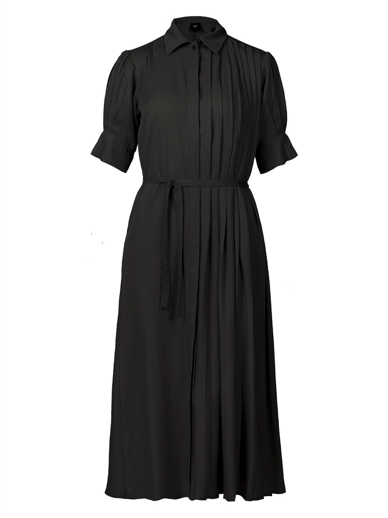 NÜ YMKE pleated dress Dresses Black