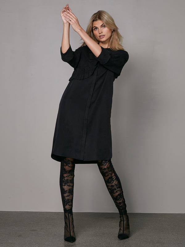 NÜ YMKE ruffle dress Dresses Black
