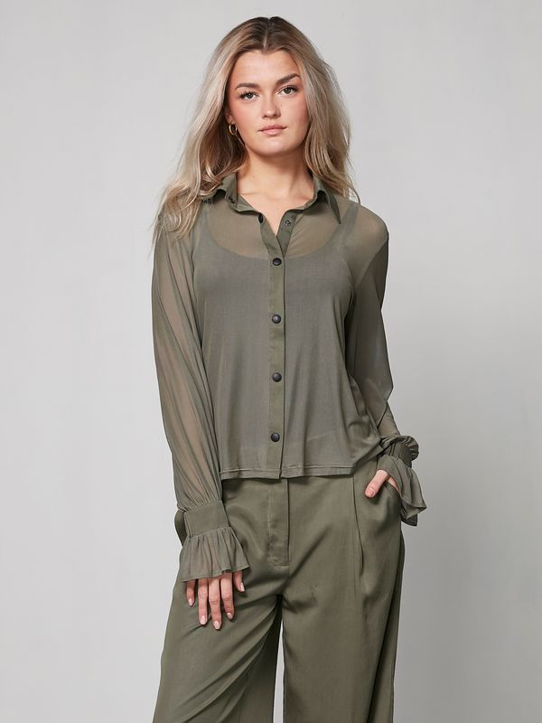 NÜ YRJA shirt Shirts 316 Olive