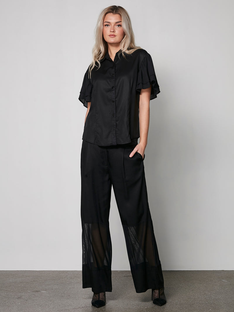 NÜ YRJA trousers Trousers Black