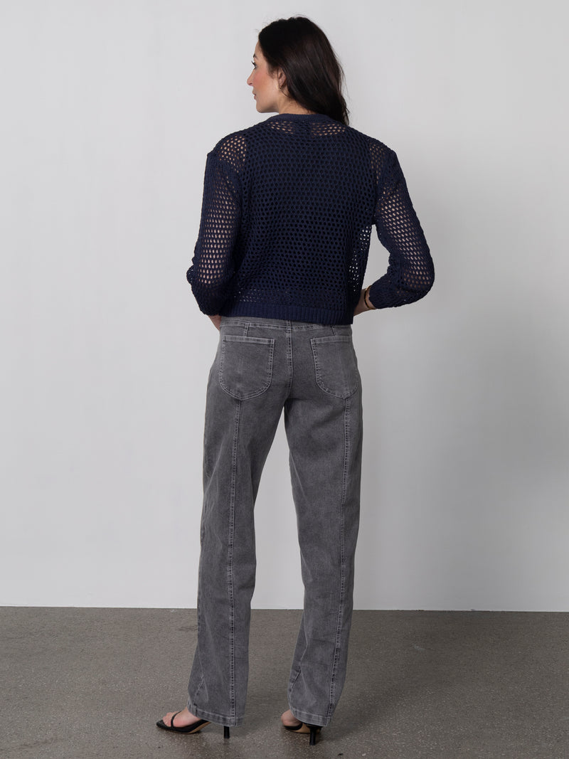 NÜ YUNA trousers Trousers 901 Grey mix