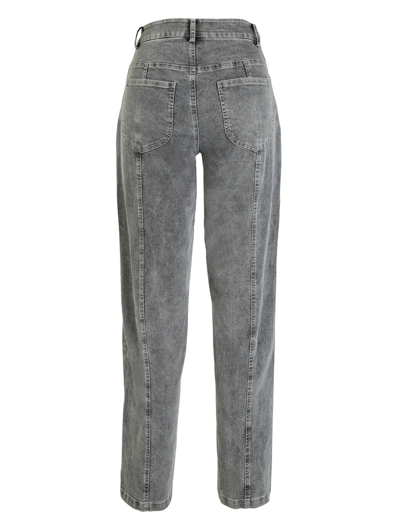 NÜ YUNA trousers Trousers 901 Grey mix