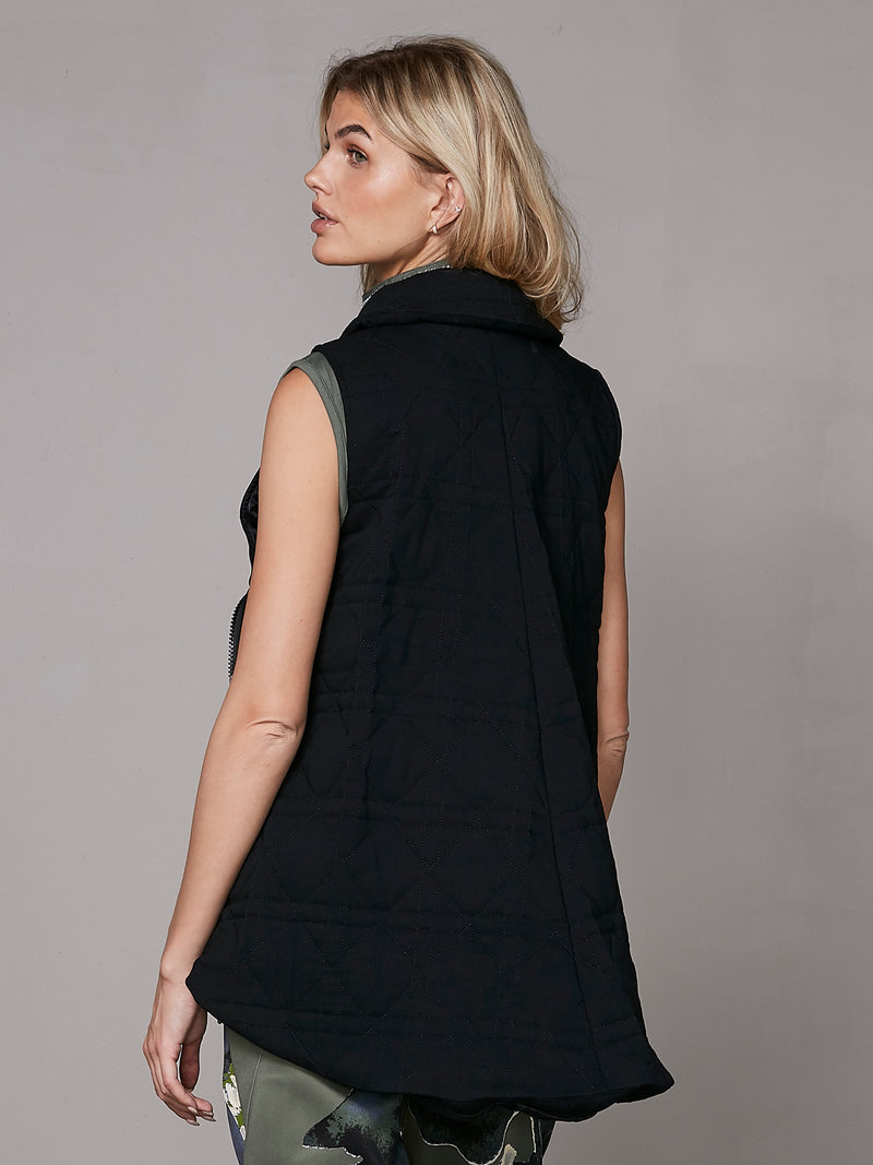 NÜ YURI quilted vest Vests Black