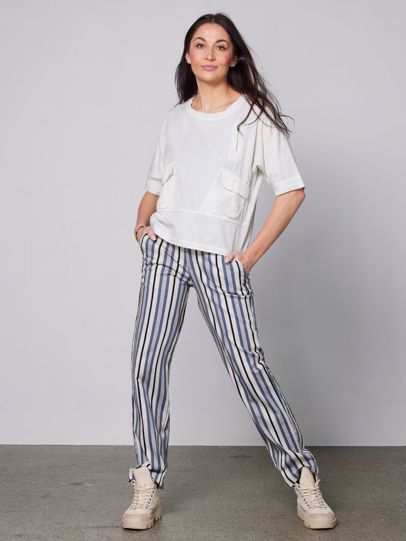 NÜ YUSI trousers Trousers 112 Bone mix