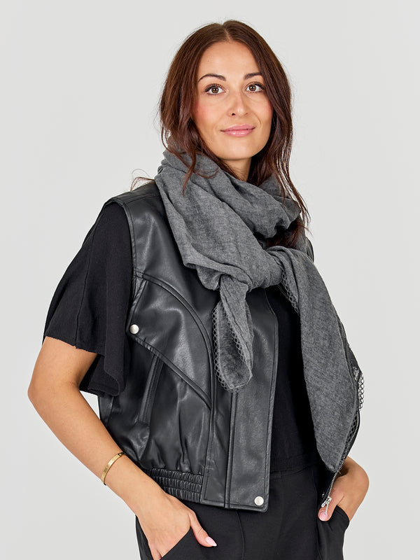 NÜ ZALA scarf Scarfs 901 Grey mix