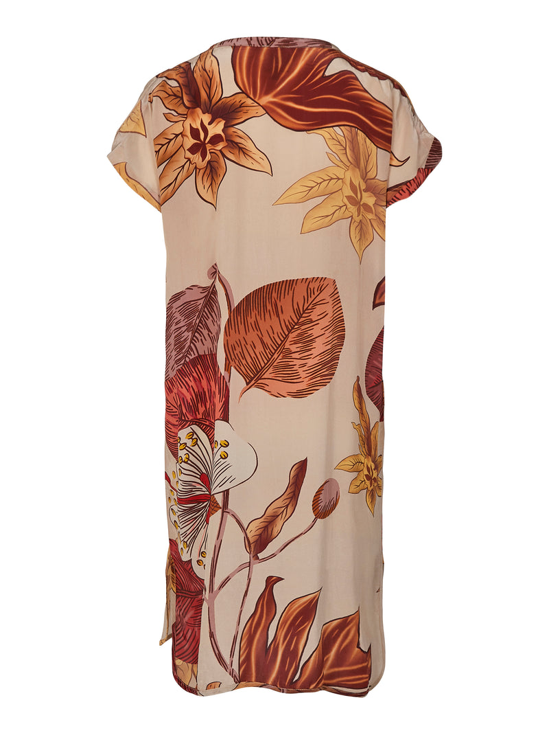 NÜ ZENTA tunic Dresses 658 Terracotta Mix