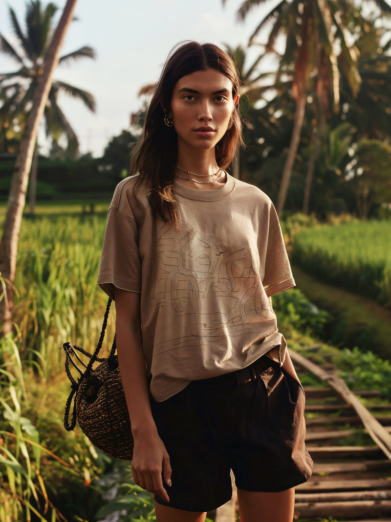 NÜ ZILLA tee Tops and T-shirts 522 Wheat
