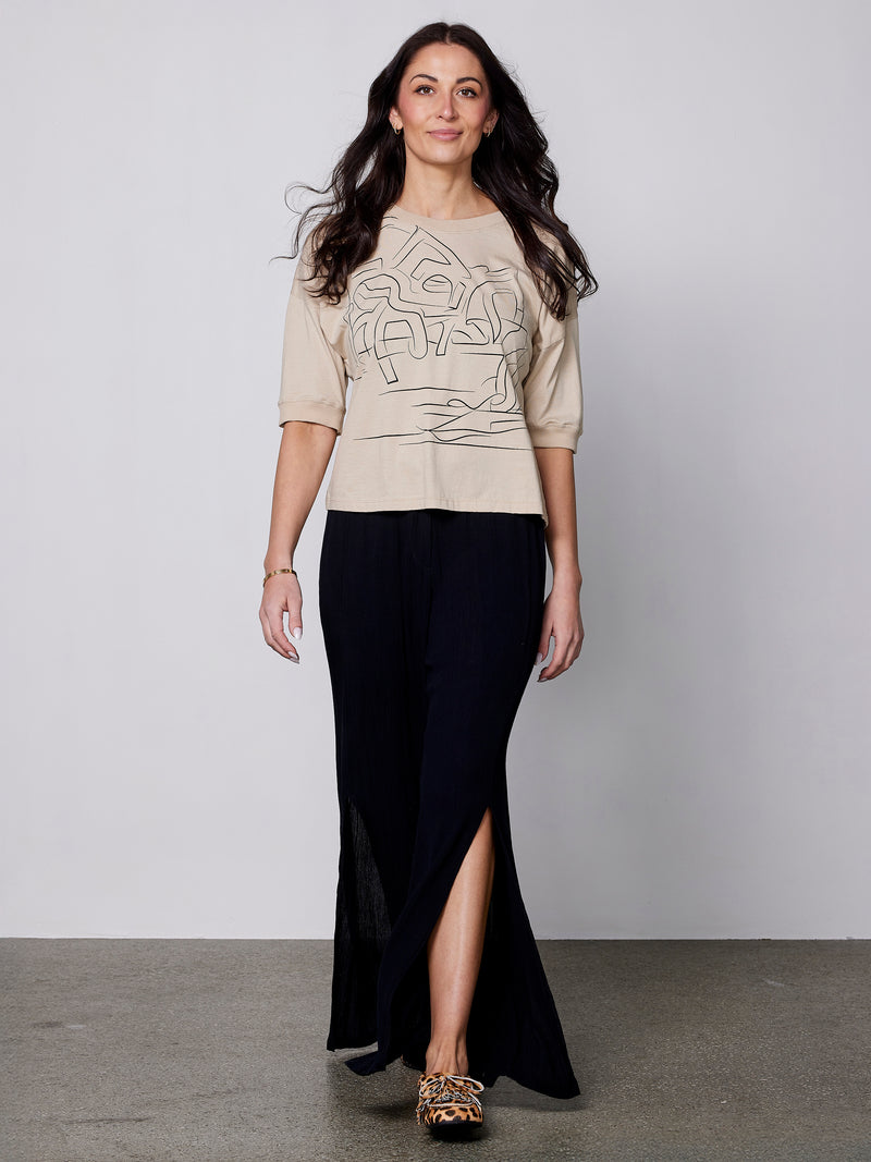 NÜ ZILLA tee Tops and T-shirts 522 Wheat