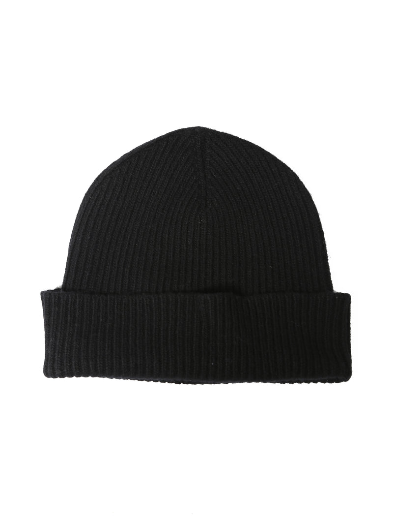 NÜ Beanie Hat 002 Black with white
